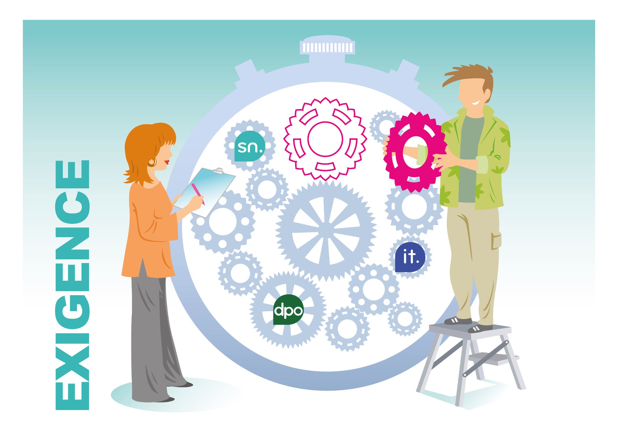 Collaborateurs EXTERN illustrant l'exigence et la rigueur